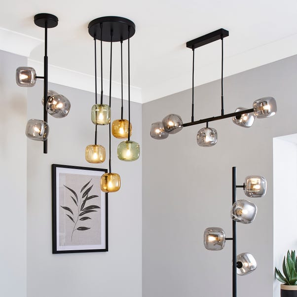 Elements Tollose 4 Light Semi Flush Ceiling Light