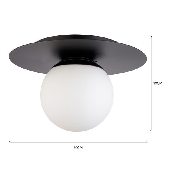 Elements Tela Bathroom Flush Ceiling Light
