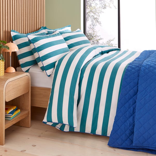 Elements Bold Stripe Cotton Duvet Cover And Pillowcase Set