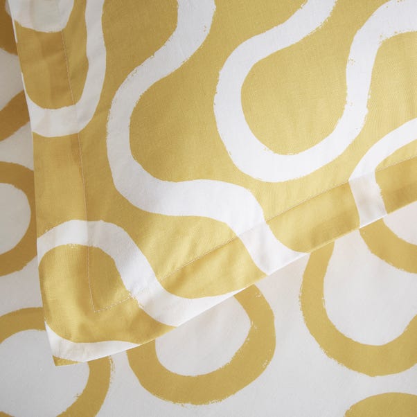 Elements Wiggins Wiggle Ochre Oxford Pillowcase