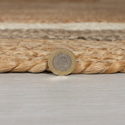  Elements Natural Jute Border Round Rug