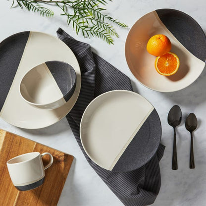  Elements Dipped Charcoal Stoneware Side Plate