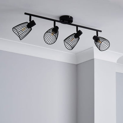  Elements Jaula 4 Light Semi Flush Spotlight Bar