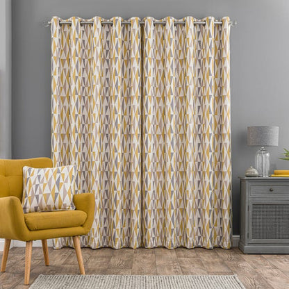  Elements Triangles Eyelet Curtains