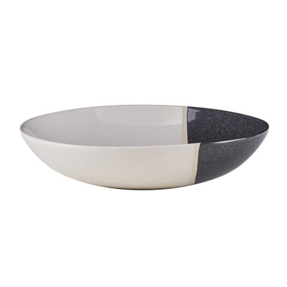  Elements Dipped Charcoal Stoneware Pasta Bowl