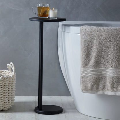  Elements Matt Black Bath Side Table