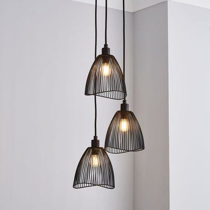  Elements Jaula 3 Light Cluster Ceiling Light