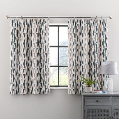  Elements Triangles Pencil Pleat Curtains