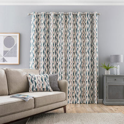  Elements Triangles Eyelet Curtains
