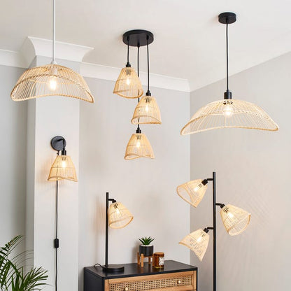  Elements Jaula Rattan Pendant Light