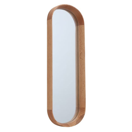  Elements Lozenge Solid Oak Rectangle Wall Mirror