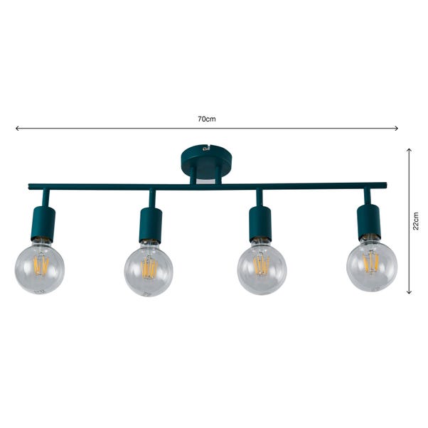  Elements Koppla 4 Light Semi Flush Spotlight Bar