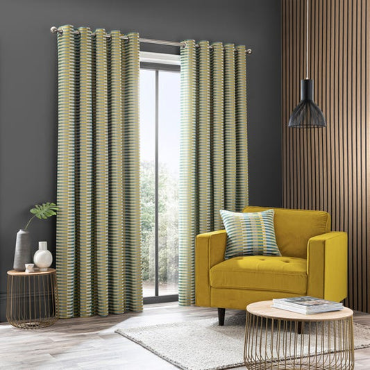  Elements Kansas Stripe Eyelet Curtains