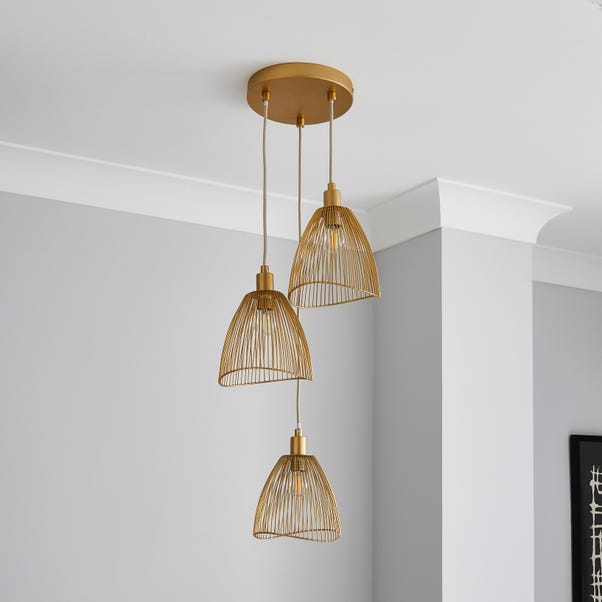  Elements Jaula 3 Light Cluster Ceiling Light
