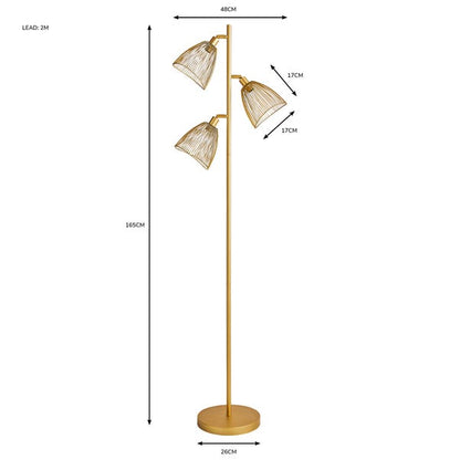  Elements Jaula 3 Light Floor Lamp