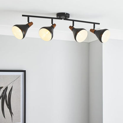  Elements Wolston 4 Light Semi Flush Spotlight Bar
