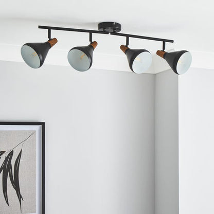  Elements Wolston 4 Light Semi Flush Spotlight Bar