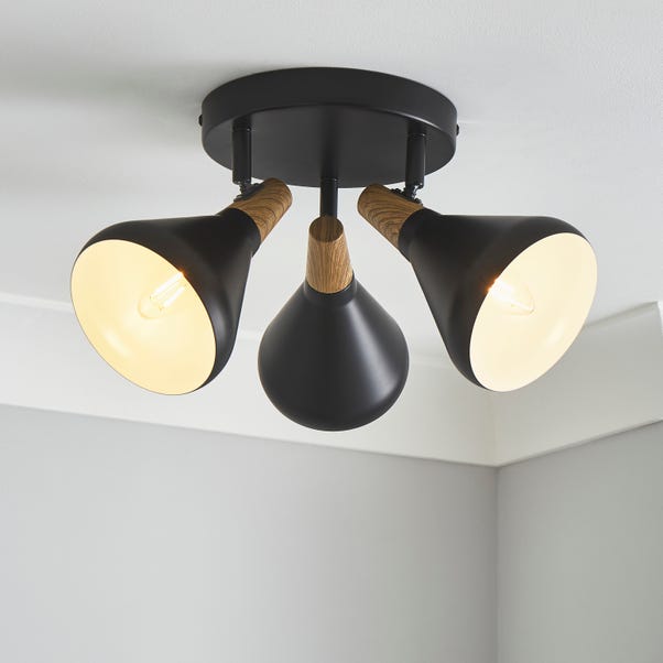  Elements Wolston 3 Light Semi Flush Spotlight