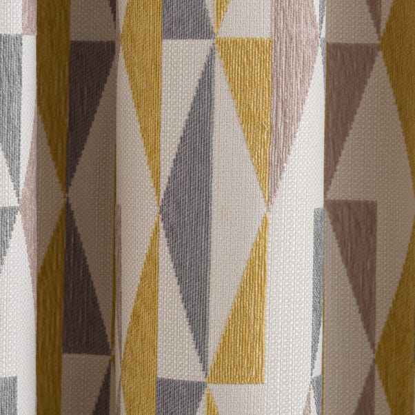  Elements Triangles Thermal Eyelet Door Curtain