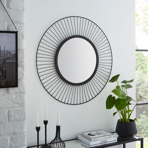  Elements Wire Round Indoor Outdoor Wall Mirror