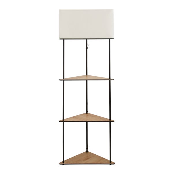  Elements Element Sunds Corner Shelved Floor Lamp Light Wood