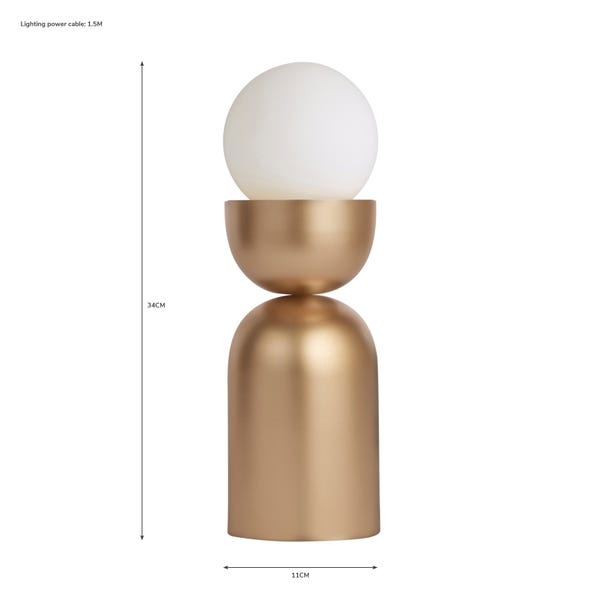  Elements Lunebar Touch Table Lamp