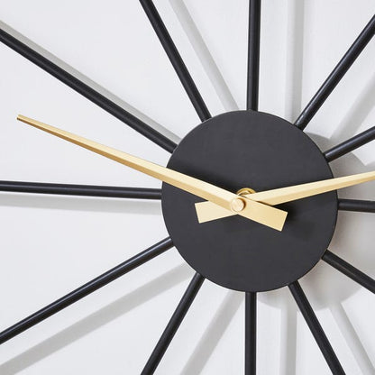  Elements Sputnik Wood Effect Wall Clock