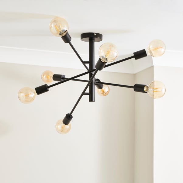 Elements Koppla 8 Light Semi Flush Ceiling Light