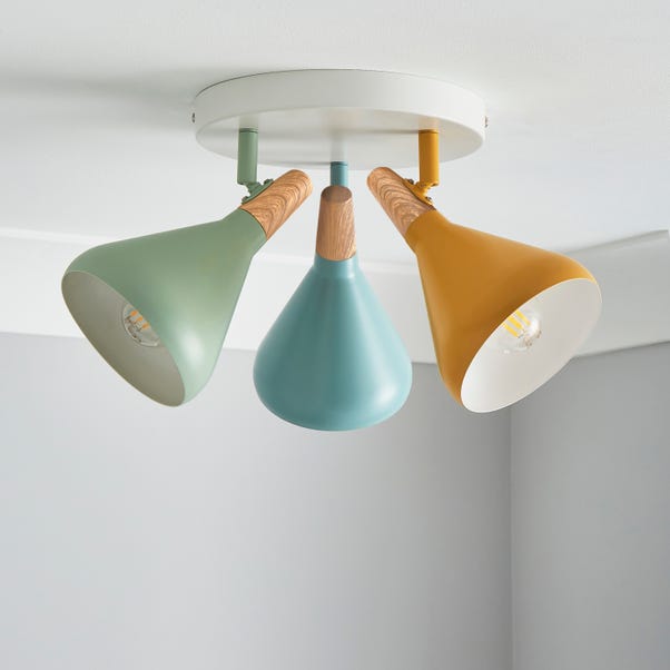  Elements Wolston 3 Light Semi Flush Spotlight