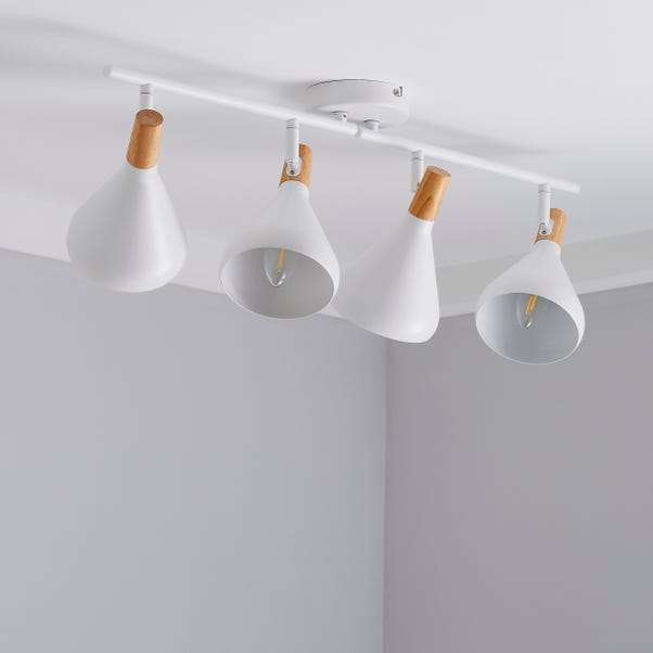  Elements Wolston 4 Light Semi Flush Spotlight Bar