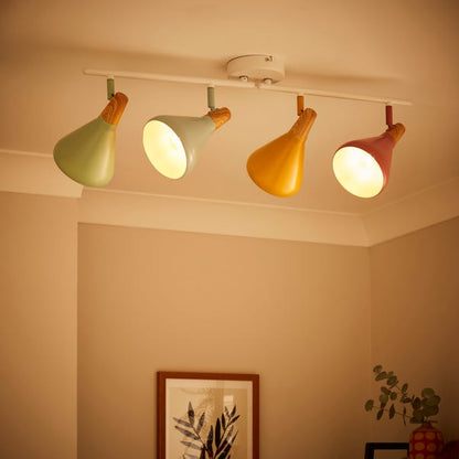  Elements Wolston 4 Light Semi Flush Spotlight Bar