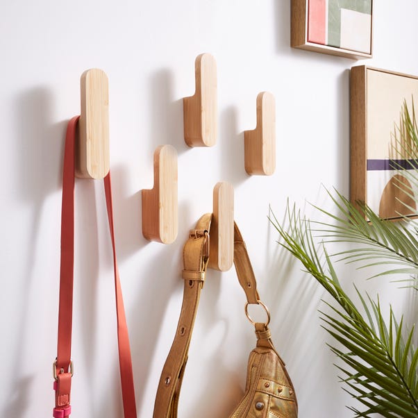  Elements Adam Wooden Block Wall Hanging Hooks