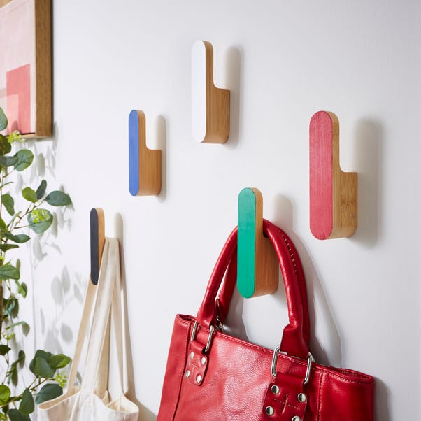  Elements Adam Wooden Block Wall Hanging Hooks