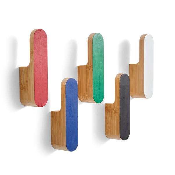  Elements Adam Wooden Block Wall Hanging Hooks