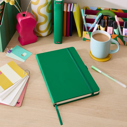  Elements Emerald Green Premium Faux Leather Notebook
