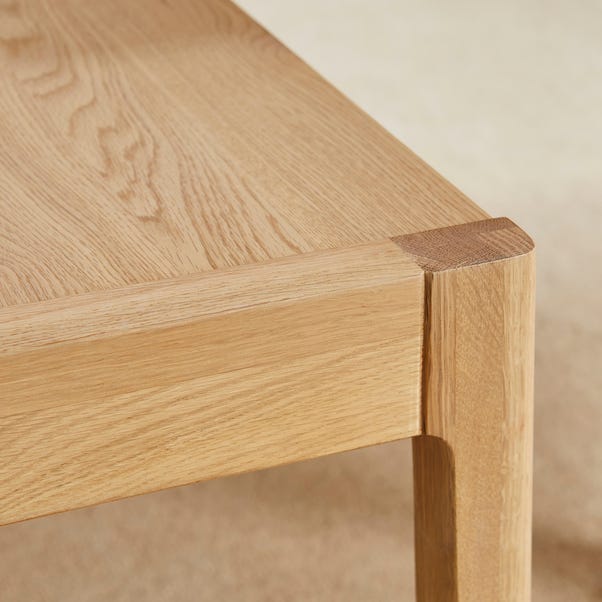  Elements 2 Seater Holmes Dining Bench, Modern Oak