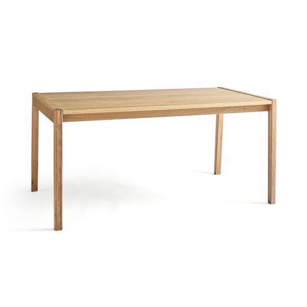  Elements Holmes 6 Seater Rectangular Dining Table, Modern Oak
