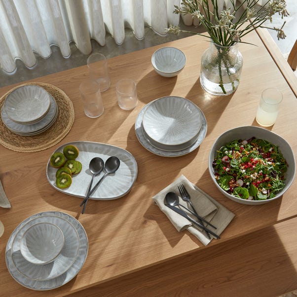  Elements Holmes 6-8 Seater Extendable Dining Table, Modern Oak