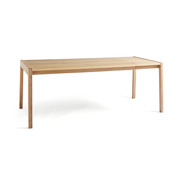  Elements Holmes 6-8 Seater Extendable Dining Table, Modern Oak