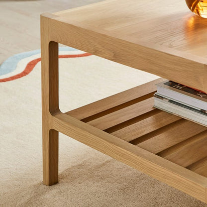  Elements Holmes Rectangular Coffee Table, Oak