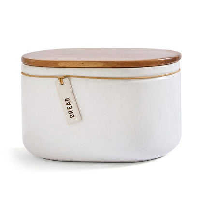  Elements Cream Speckled Hang Tag Bread Bin