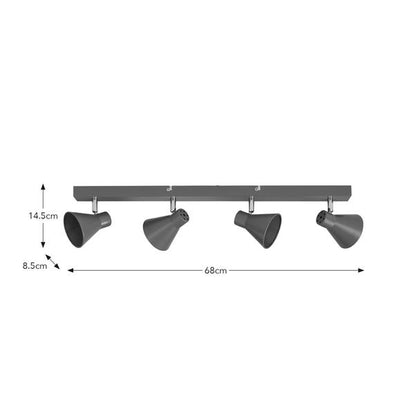  Elements Briggs 4 Light Adjustable Spotlight