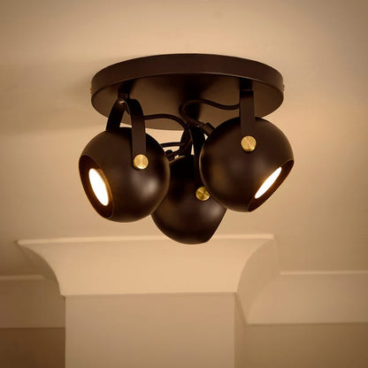  Elements Olympya 3 Light Adjustable Semi Flush Spotlight