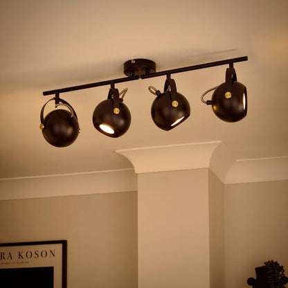  Elements Olympya 4 Light Adjustable Semi Flush Spotlight Bar