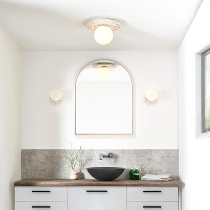 Elements Tela Bathroom Flush Ceiling Light