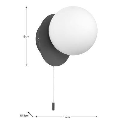  Elements Tela Bathroom Wall Light