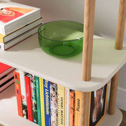  Elements Miller Low Bookcase, Stone