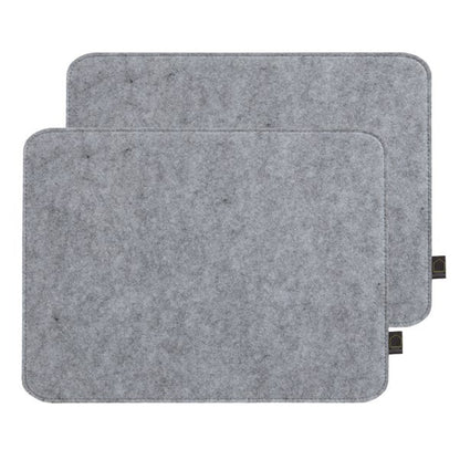  Elements Set Of 2 Grey Placemats