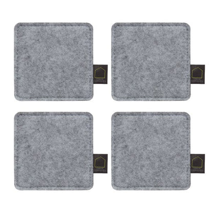  Elements Set Of 4 Grey Coasters