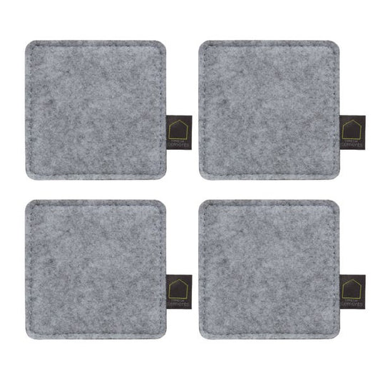  Elements Set Of 4 Grey Coasters